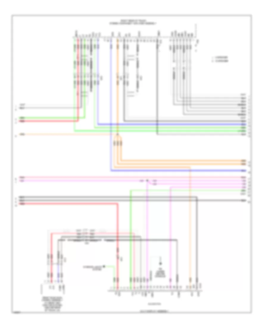 Navigation Wiring Diagram (2 of 6) for Lexus IS 250 2014