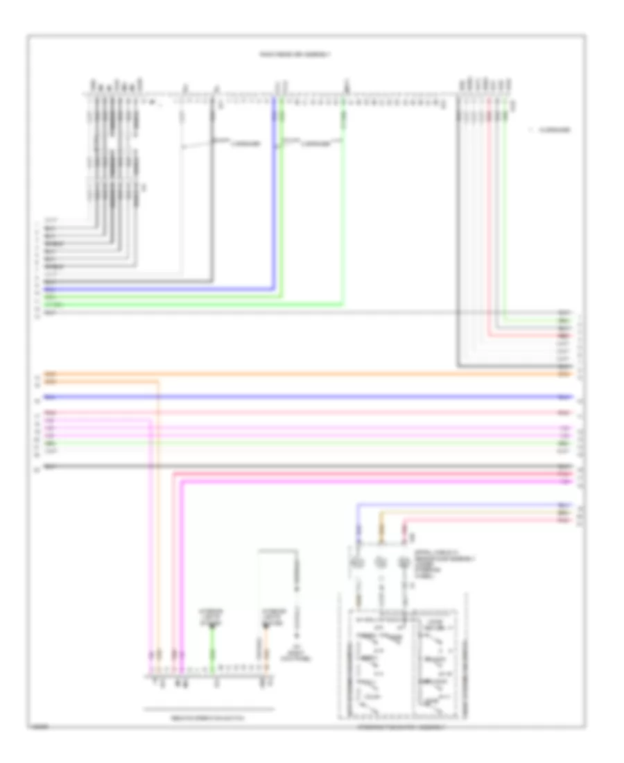 Navigation Wiring Diagram (3 of 6) for Lexus IS 250 2014