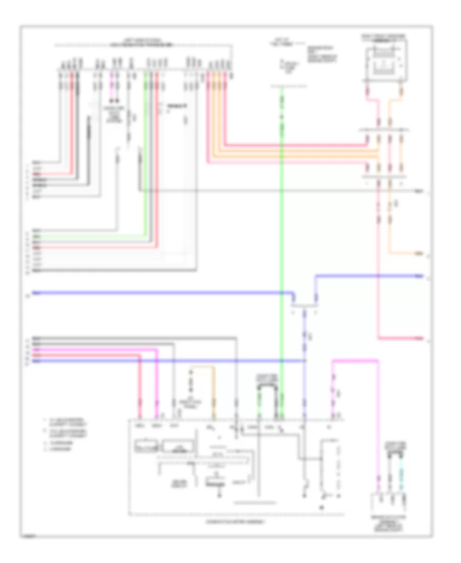 Navigation Wiring Diagram (5 of 6) for Lexus IS 250 2014
