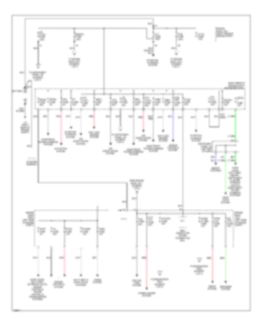 Power Distribution Wiring Diagram 1 of 4 for Lexus IS 250 2014