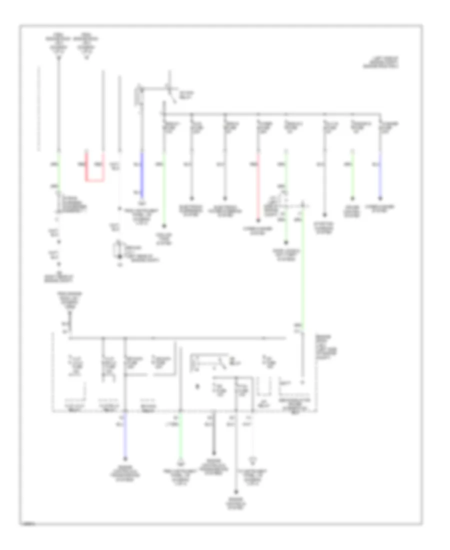 Power Distribution Wiring Diagram 2 of 4 for Lexus IS 250 2014
