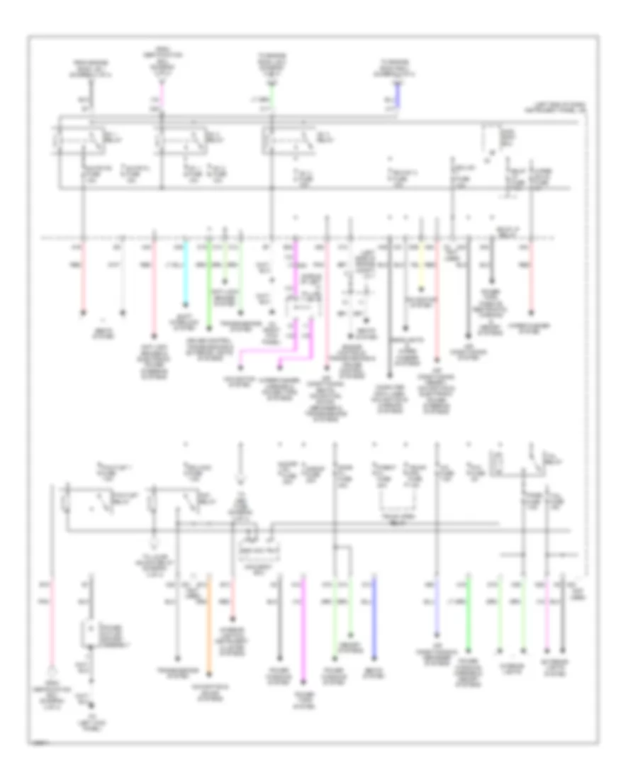 Power Distribution Wiring Diagram (4 of 4) for Lexus IS 250 2014