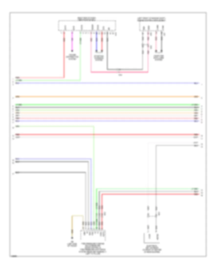 Power Door Locks Wiring Diagram (6 of 7) for Lexus IS 250 2014