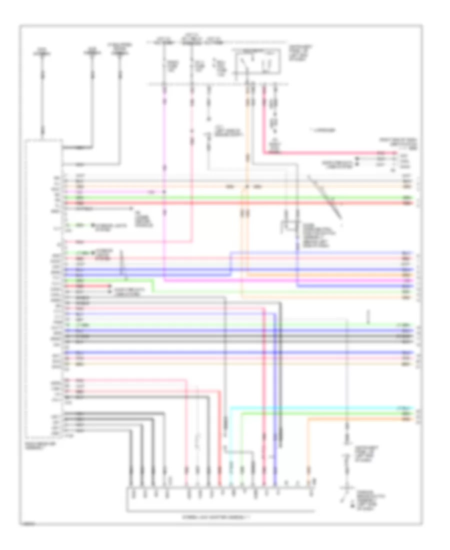 Radio Wiring Diagram, without Navigation (1 of 5) for Lexus IS 250 2014