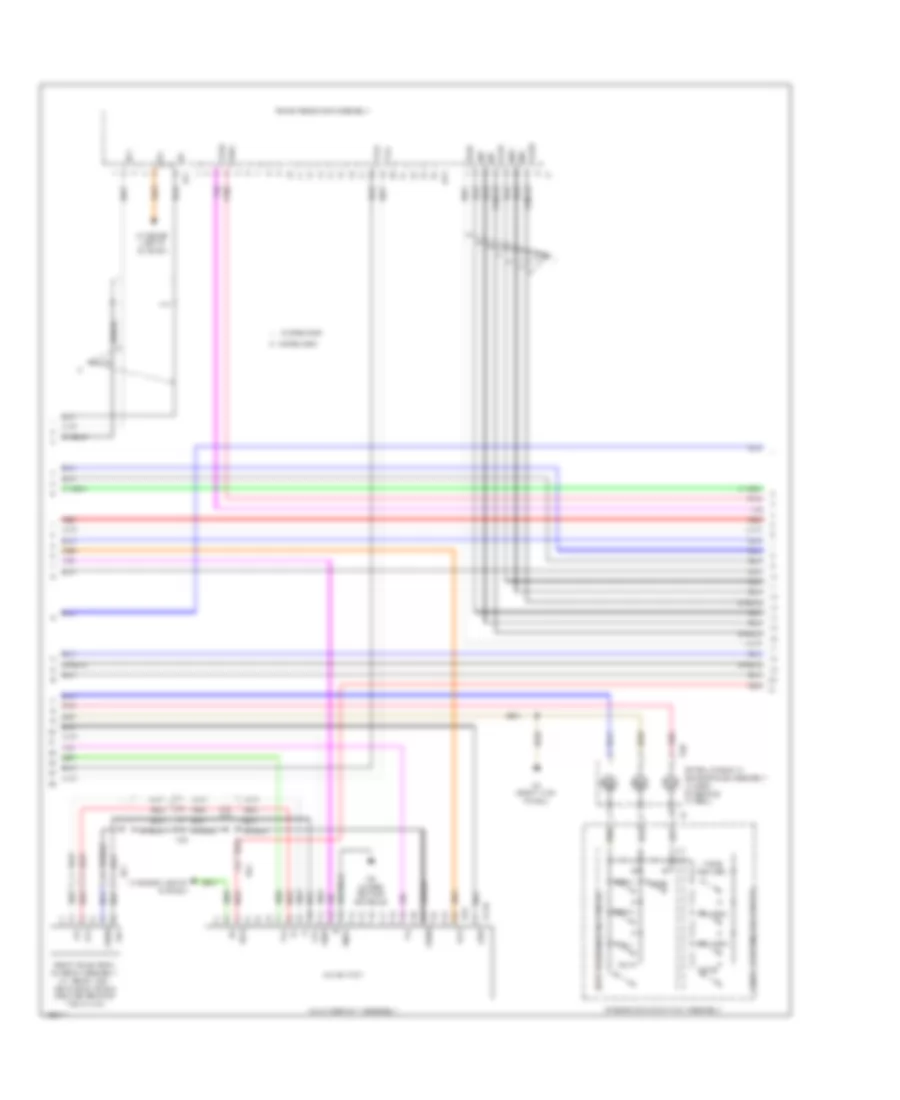 Radio Wiring Diagram, without Navigation (3 of 5) for Lexus IS 250 2014