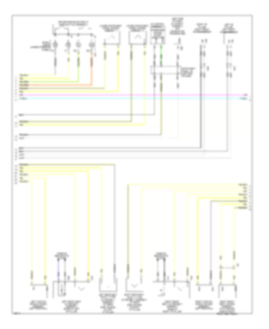 Supplemental Restraints Wiring Diagram 2 of 3 for Lexus IS 250 2014