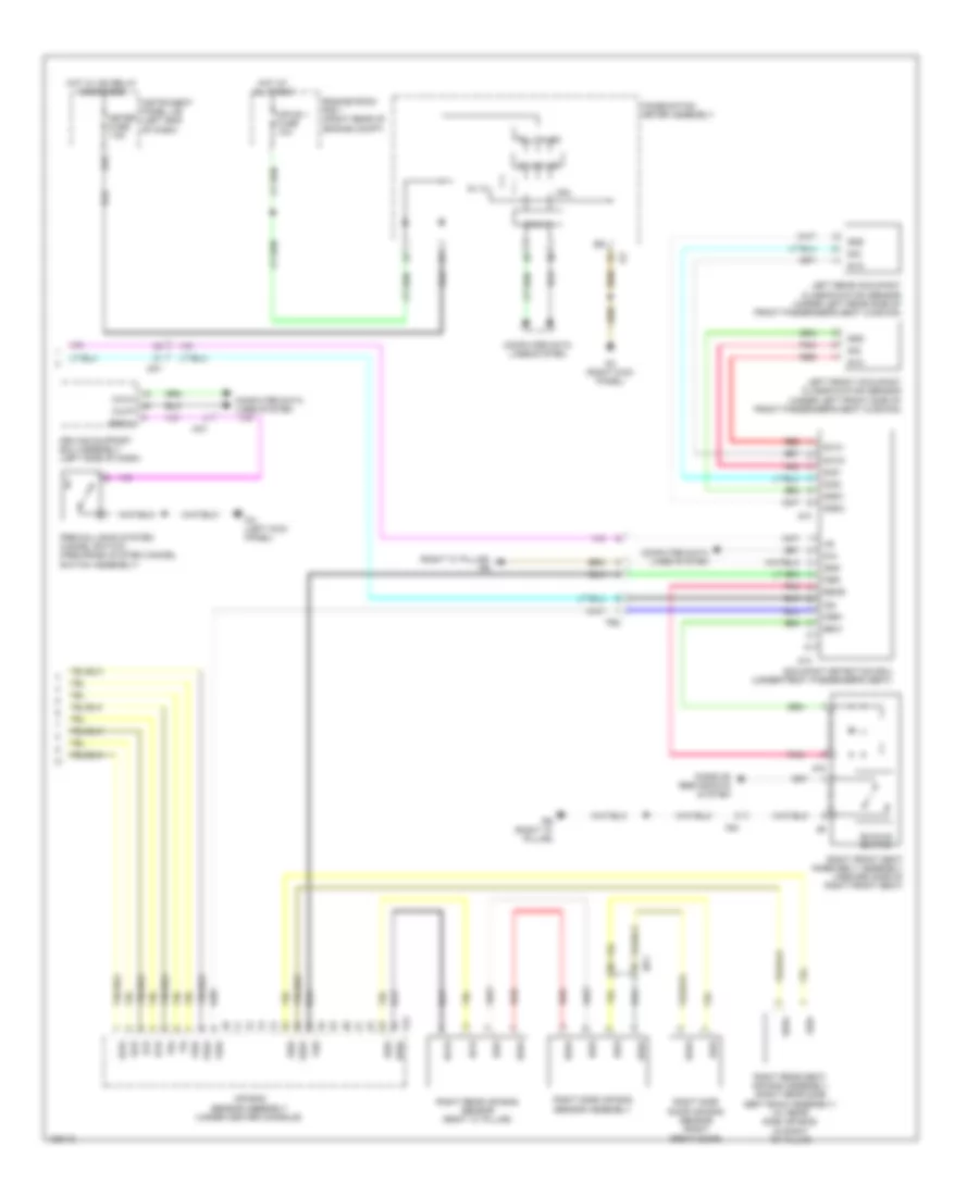 Supplemental Restraints Wiring Diagram (3 of 3) for Lexus IS 250 2014