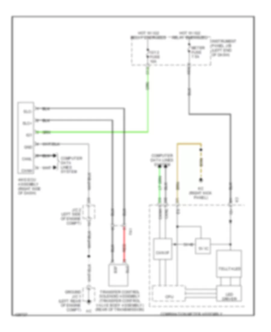 4WD Wiring Diagram for Lexus IS 250 2014