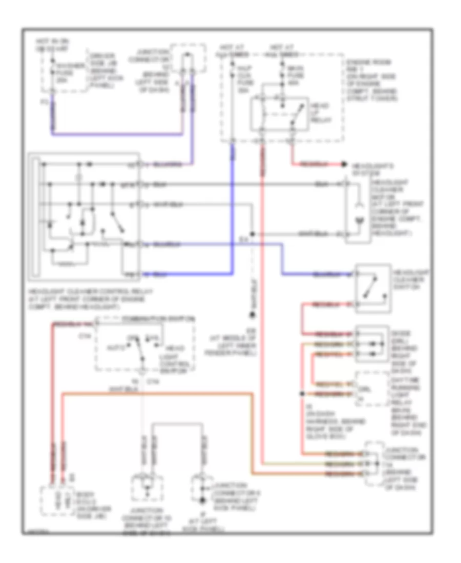 схема шайбы фары для Lexus GS 430 2004