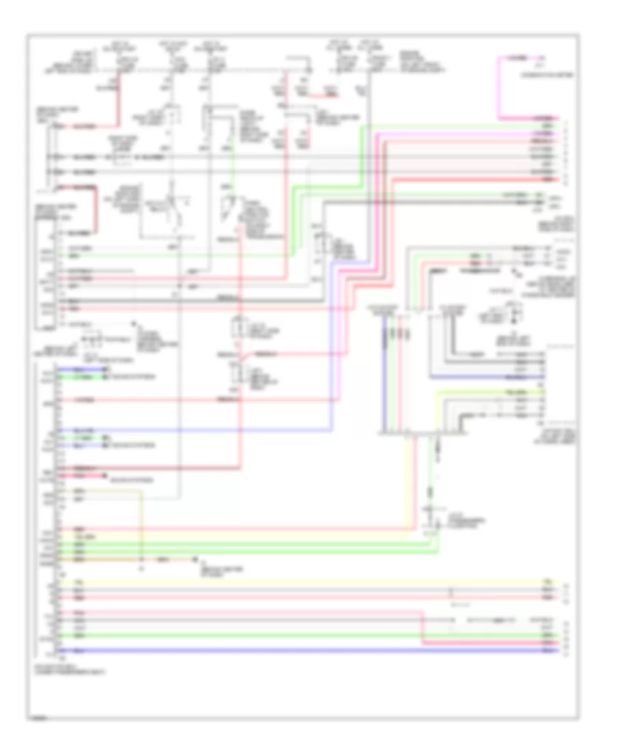 Navigation Wiring Diagram, with Rear Entertainment (1 of 2) for Lexus GX 470 2004