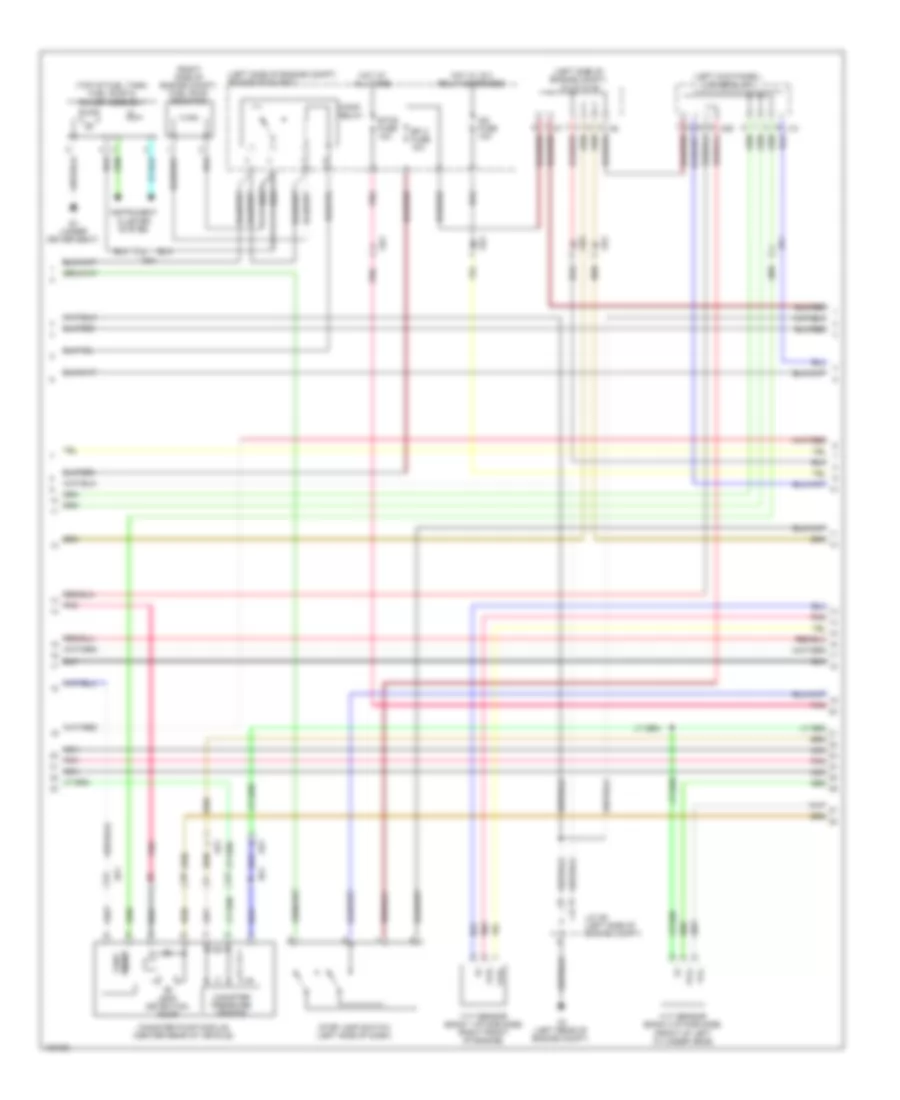 2.5L, Engine Performance Wiring Diagram (2 of 8) for Lexus IS 250C 2014
