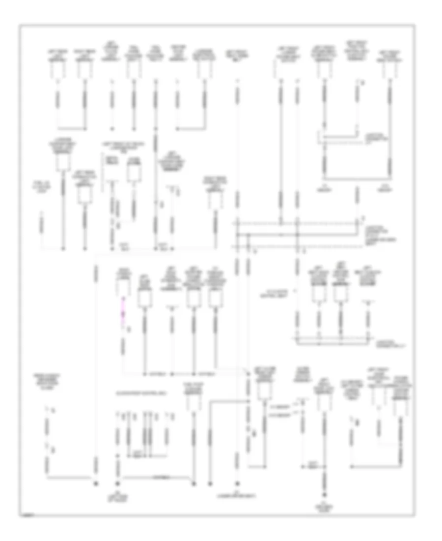 Ground Distribution Wiring Diagram (5 of 6) for Lexus IS 250C 2014