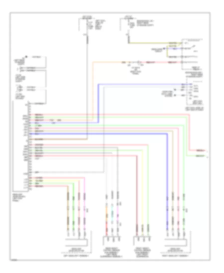 Headlamps Leveling Wiring Diagram (1 of 2) for Lexus IS 250C 2014