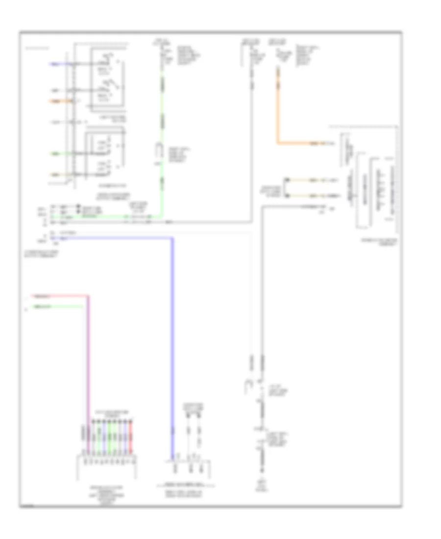 Headlamps Leveling Wiring Diagram 2 of 2 for Lexus IS 250C 2014