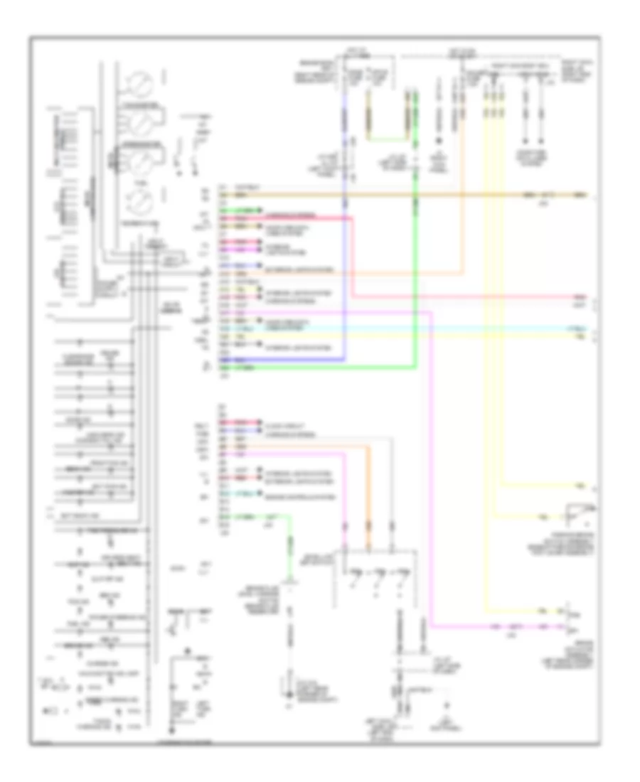 Instrument Cluster Wiring Diagram (1 of 2) for Lexus IS 250C 2014