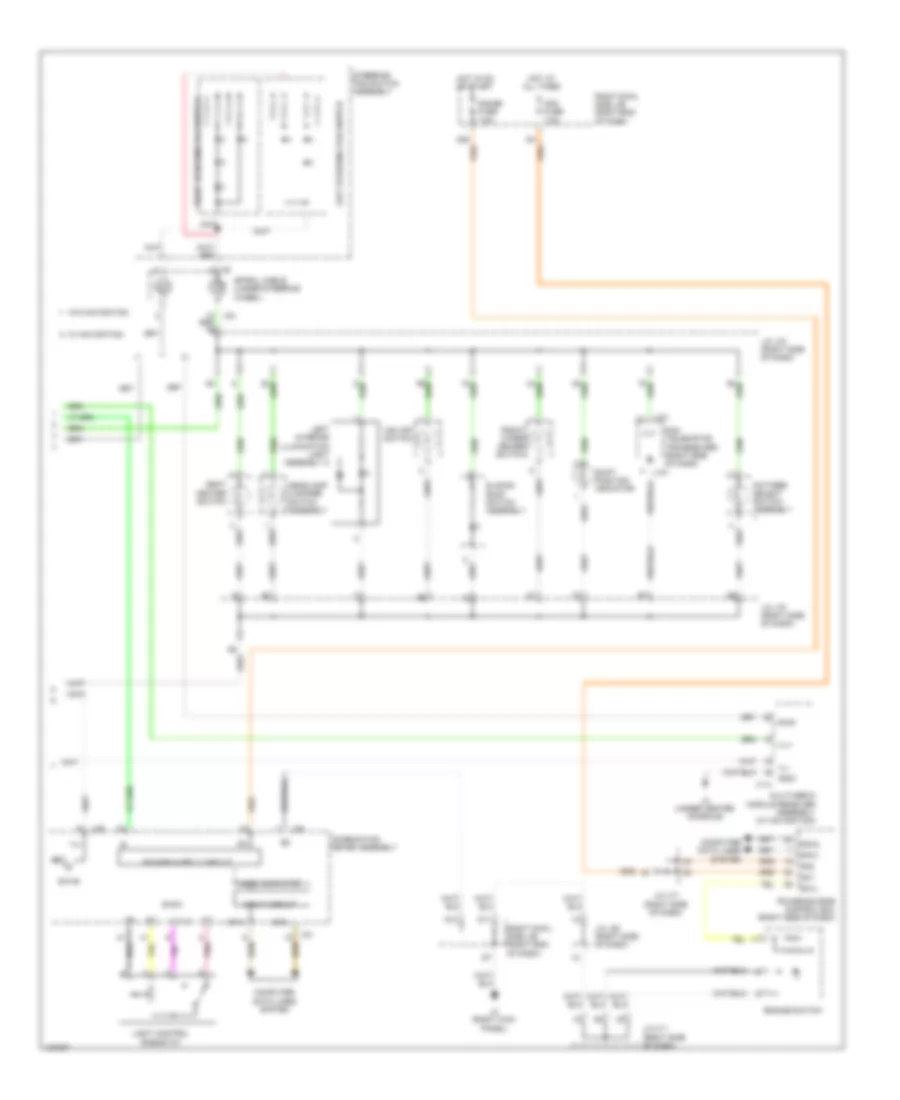 Instrument Illumination Wiring Diagram 2 of 2 for Lexus IS 250C 2014