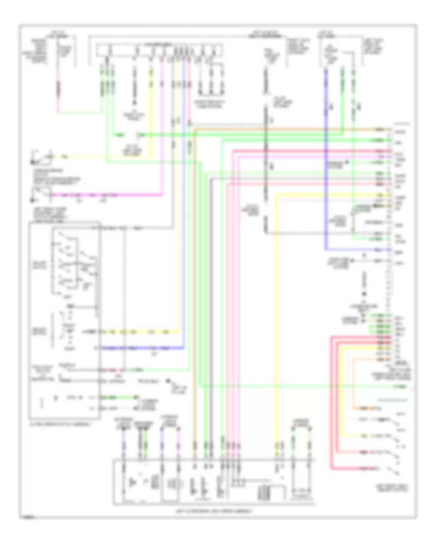Memory Mirrors Wiring Diagram 1 of 2 for Lexus IS 250C 2014