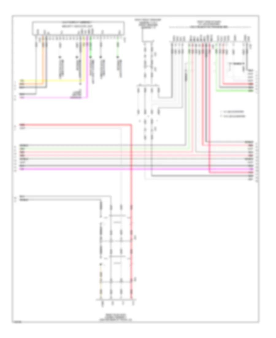 Navigation Wiring Diagram 2 of 4 for Lexus IS 250C 2014
