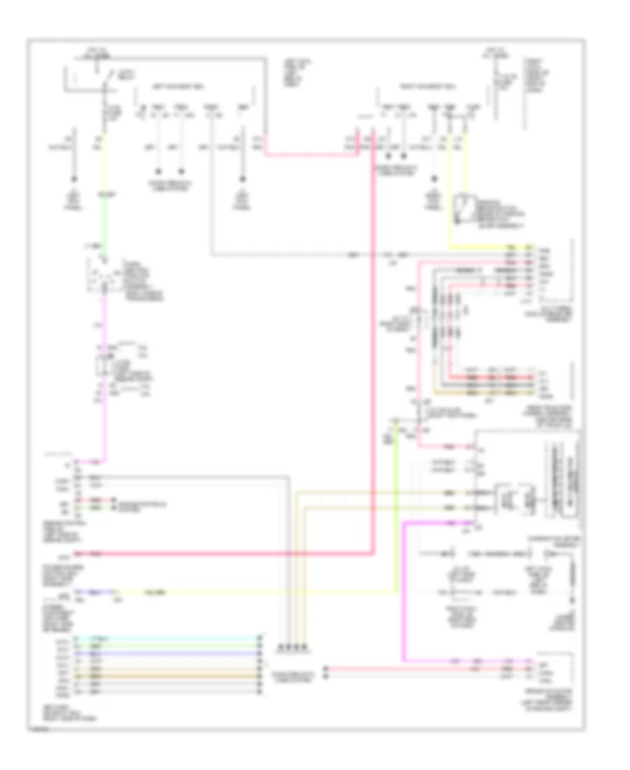 Rear View Monitoring Wiring Diagram for Lexus IS 250C 2014