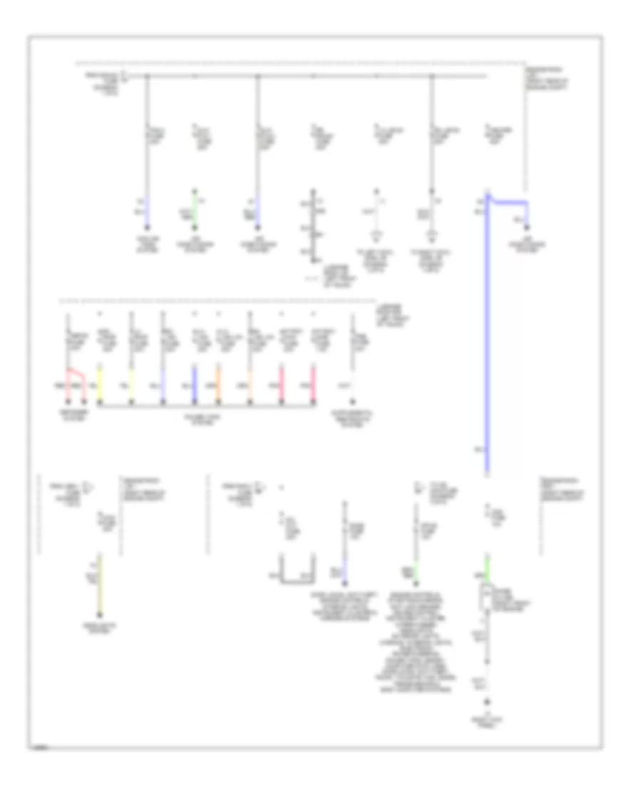 Power Distribution Wiring Diagram 2 of 5 for Lexus IS 250C 2014