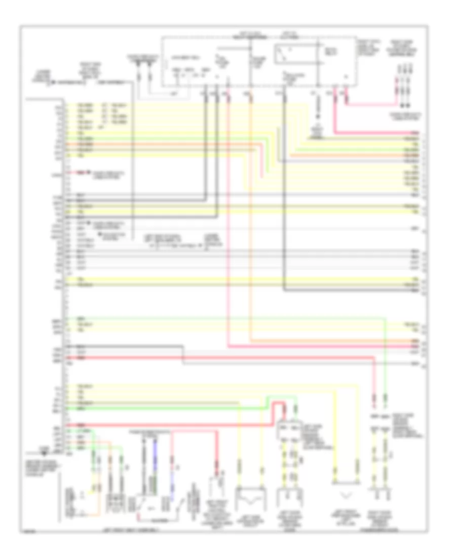 Supplemental Restraint Wiring Diagram (1 of 3) for Lexus IS 250C 2014