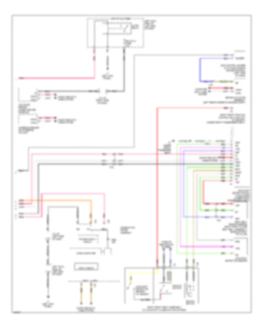 Supplemental Restraint Wiring Diagram (3 of 3) for Lexus IS 250C 2014