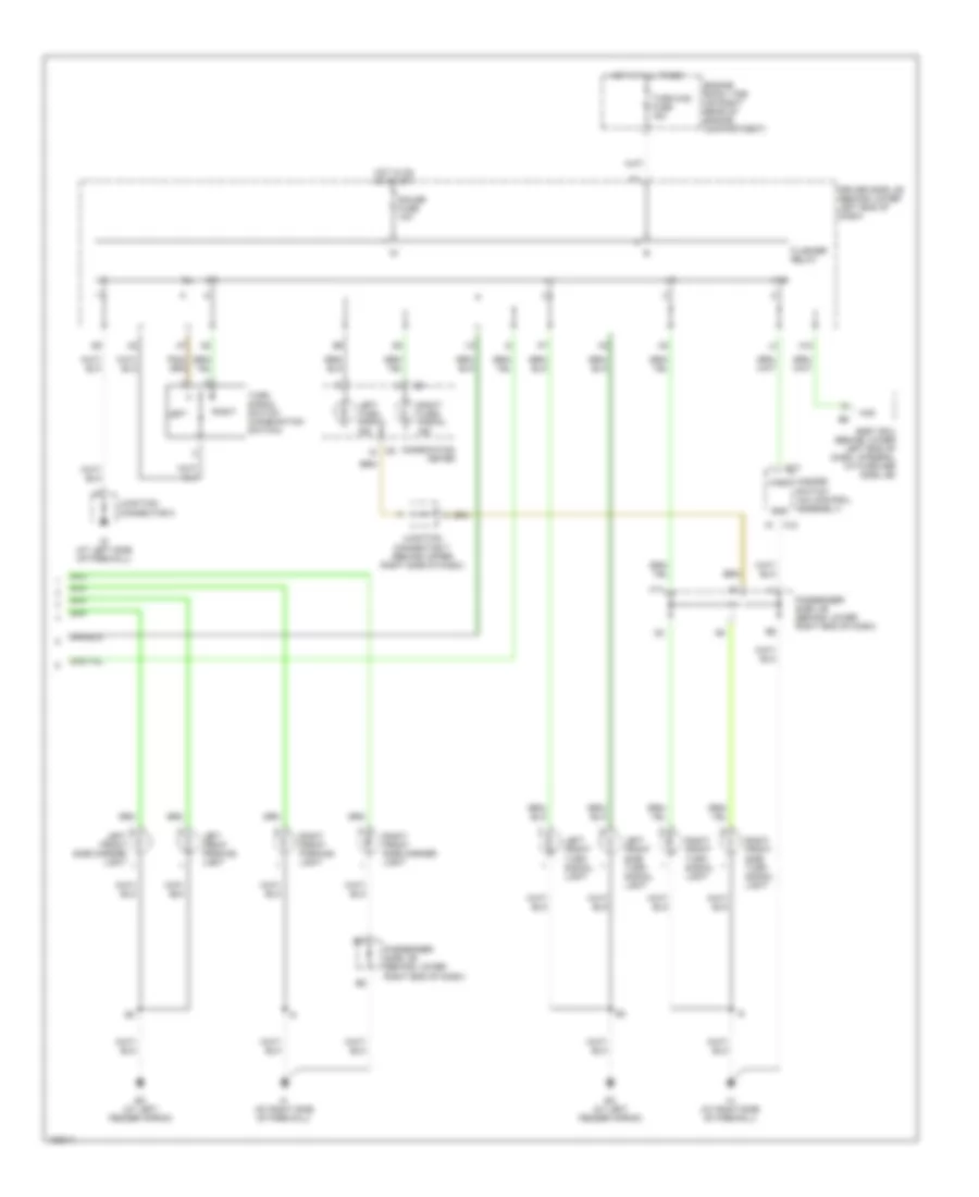 Exterior Lamps Wiring Diagram Wagon 2 of 2 for Lexus IS 300 SportCross 2004