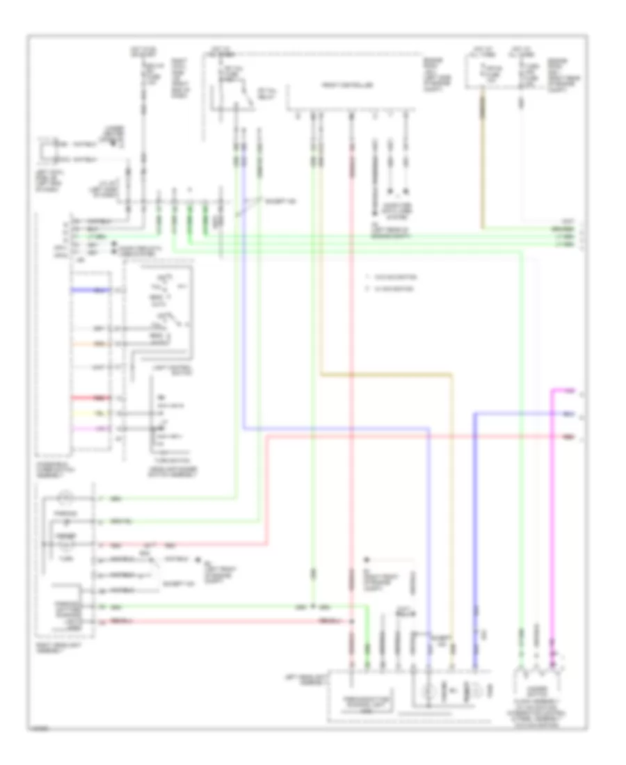 Exterior Lamps Wiring Diagram 1 of 4 for Lexus IS 250C F Sport 2014