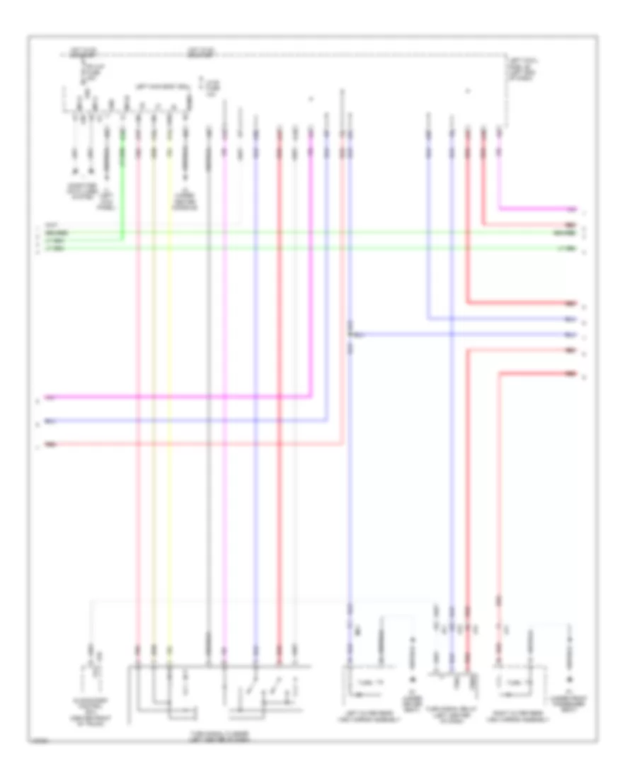 Exterior Lamps Wiring Diagram (2 of 4) for Lexus IS 250C F Sport 2014