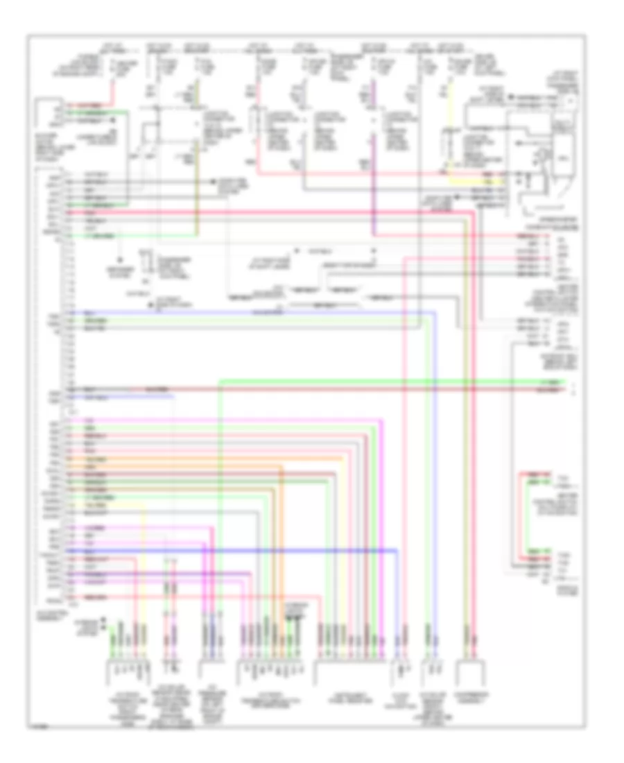 Automatic AC Wiring Diagram, Front (1 of 2) for Lexus LS 430 2004