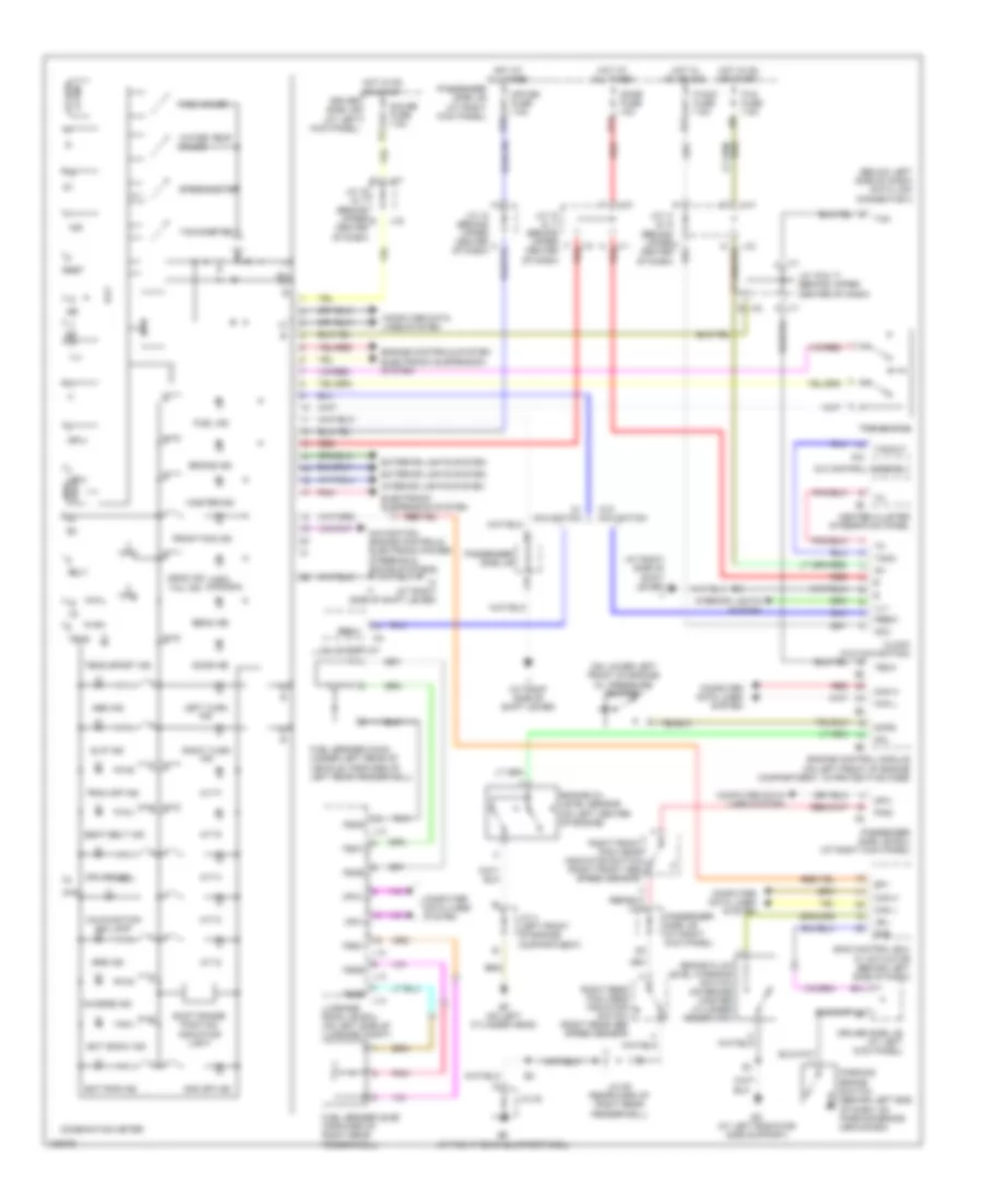 Instrument Cluster Wiring Diagram for Lexus LS 430 2004