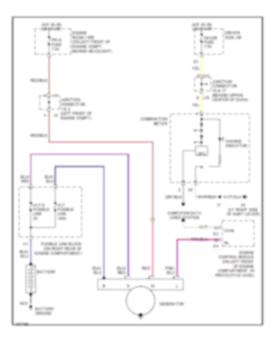 Charging Wiring Diagram for Lexus LS 430 2004