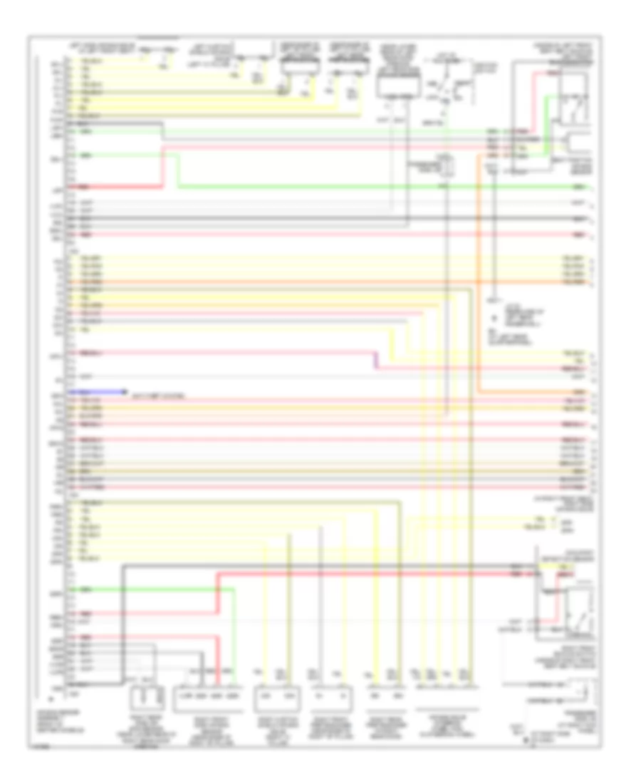 Supplemental Restraints Wiring Diagram 1 of 2 for Lexus LS 430 2004