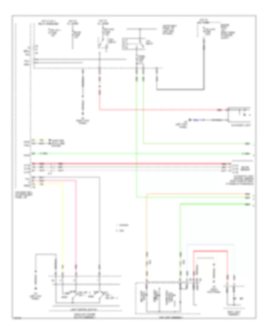 Instrument Illumination Wiring Diagram 1 of 4 for Lexus IS 350 2014