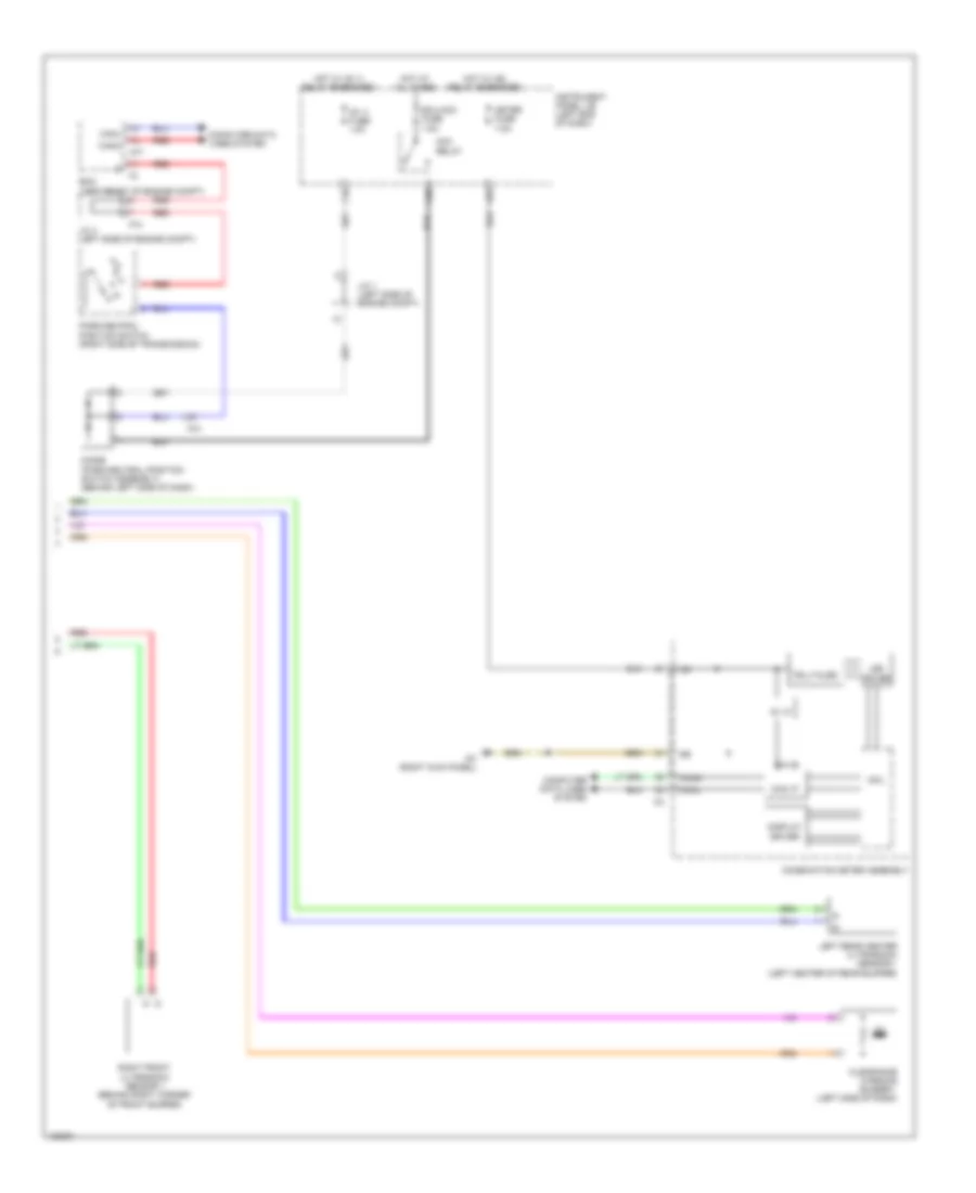 Rear Sonar Wiring Diagram (2 of 2) for Lexus IS 350 2014