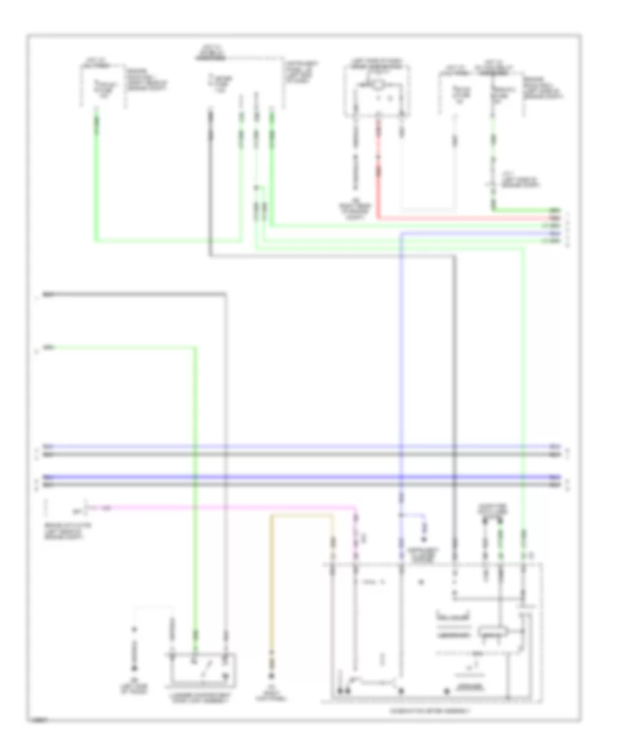Power Door Locks Wiring Diagram (4 of 7) for Lexus IS 350 2014