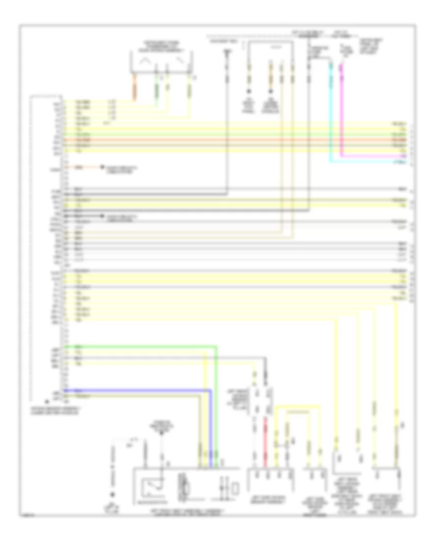 Supplemental Restraints Wiring Diagram 1 of 3 for Lexus IS 350 2014