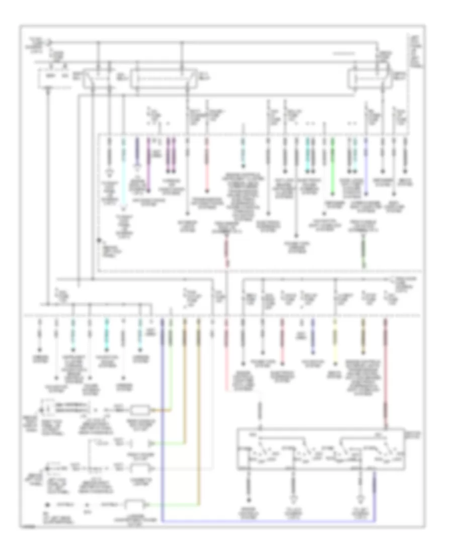 Power Distribution Wiring Diagram 2 of 3 for Lexus LX 470 2004