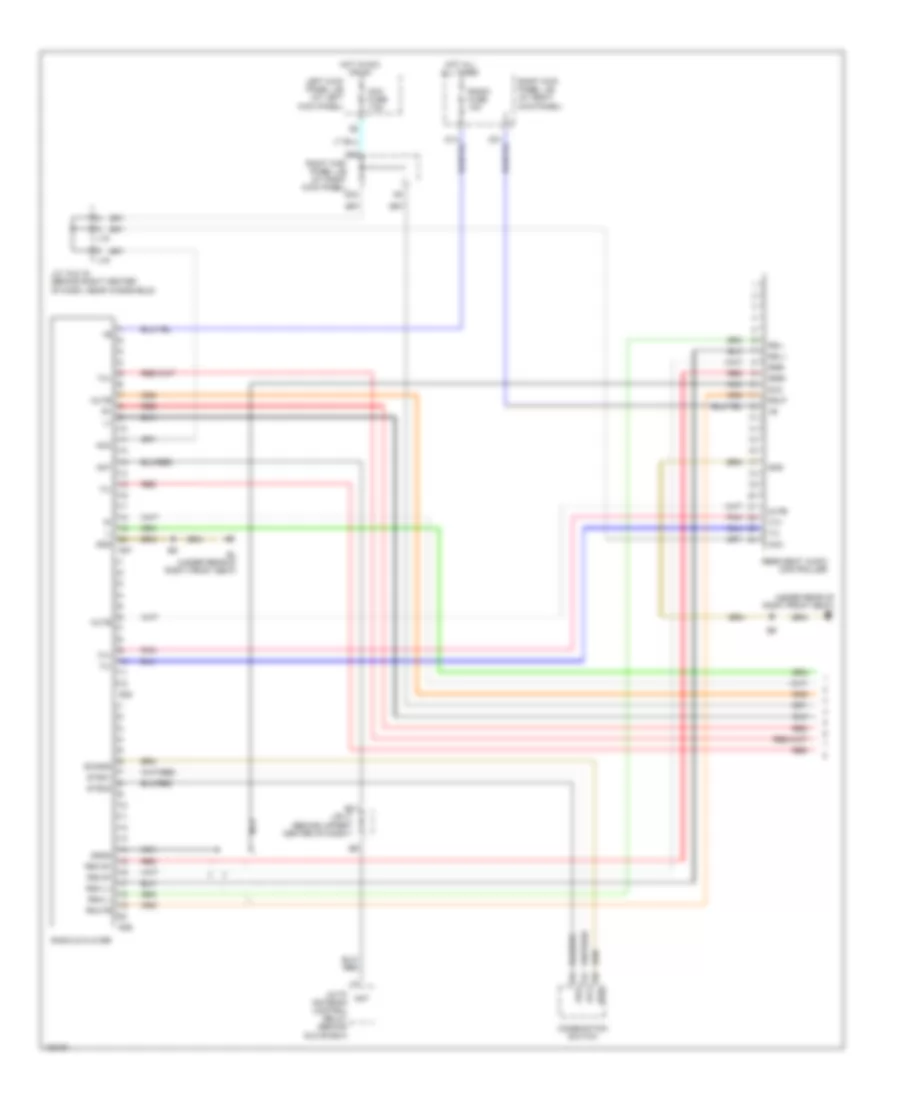 Radio Wiring Diagram, without Navigation (1 of 2) for Lexus LX 470 2004