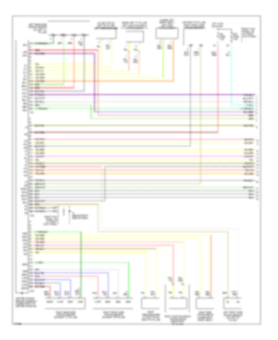 Supplemental Restraints Wiring Diagram 1 of 2 for Lexus LX 470 2004