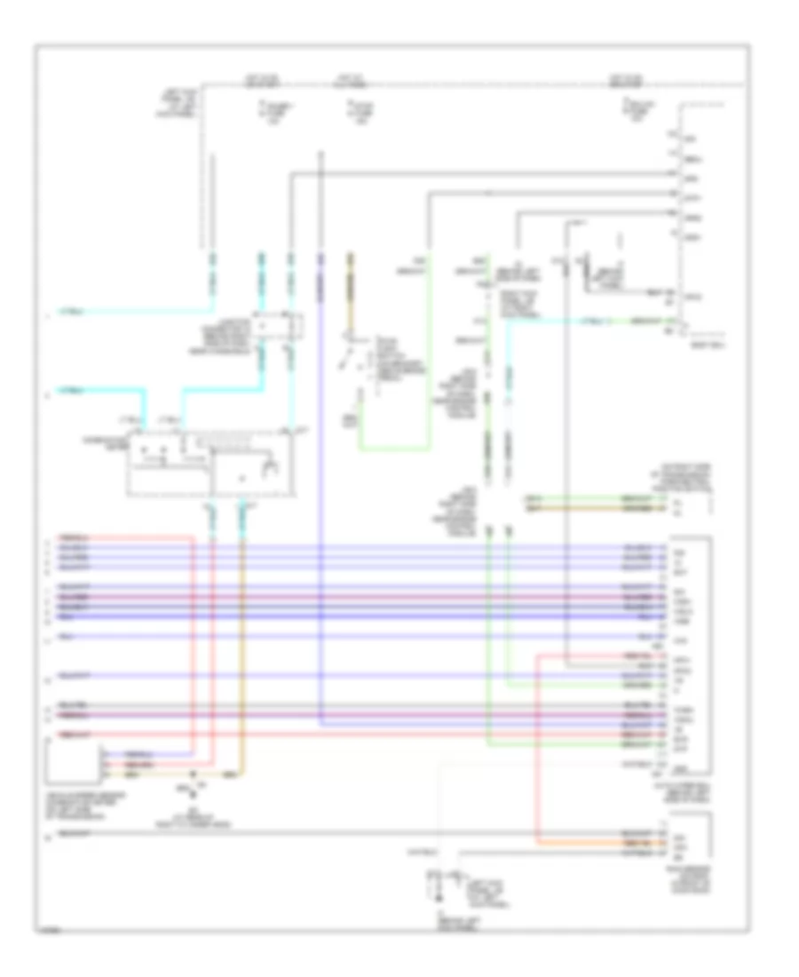 Электросхема передних стеклоочистителей дворников и омывателя лобового стекла (2 из 2) для Lexus LX 470 2004