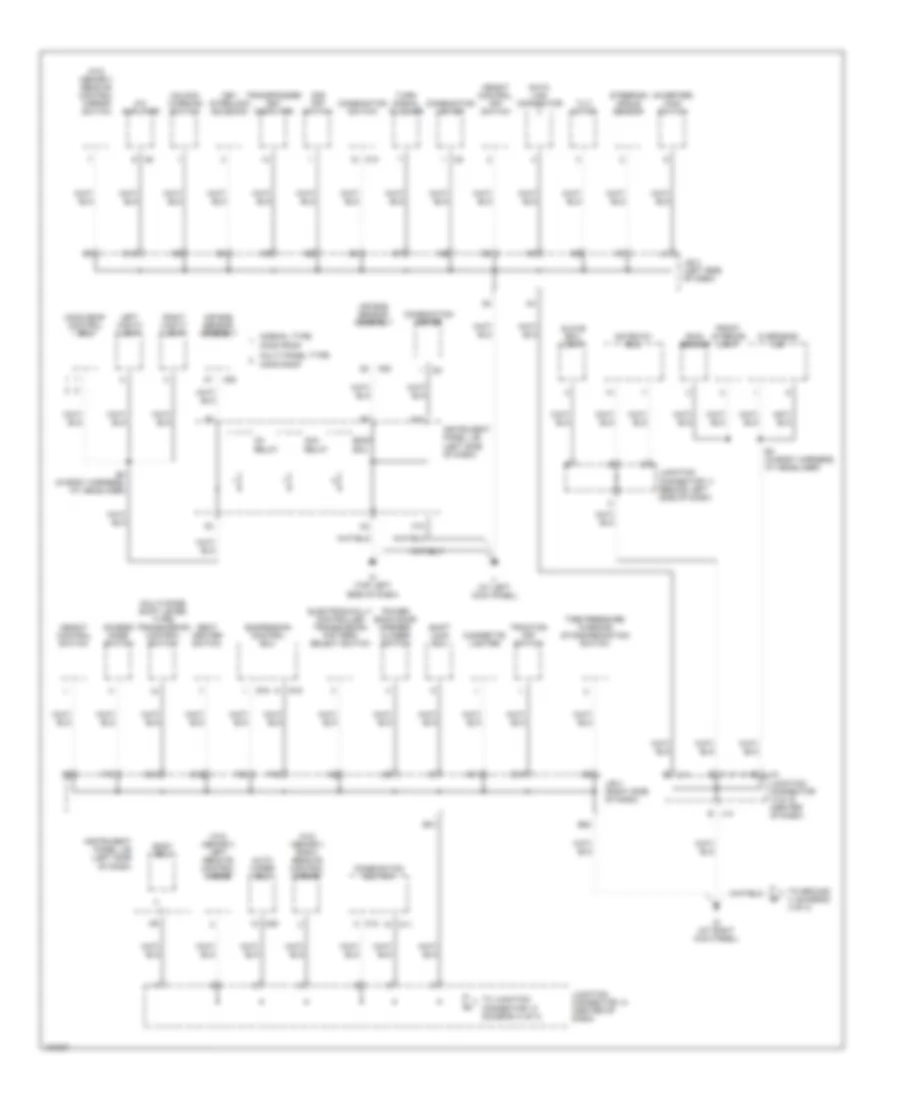 Ground Distribution Wiring Diagram (3 of 4) for Lexus RX 330 2004