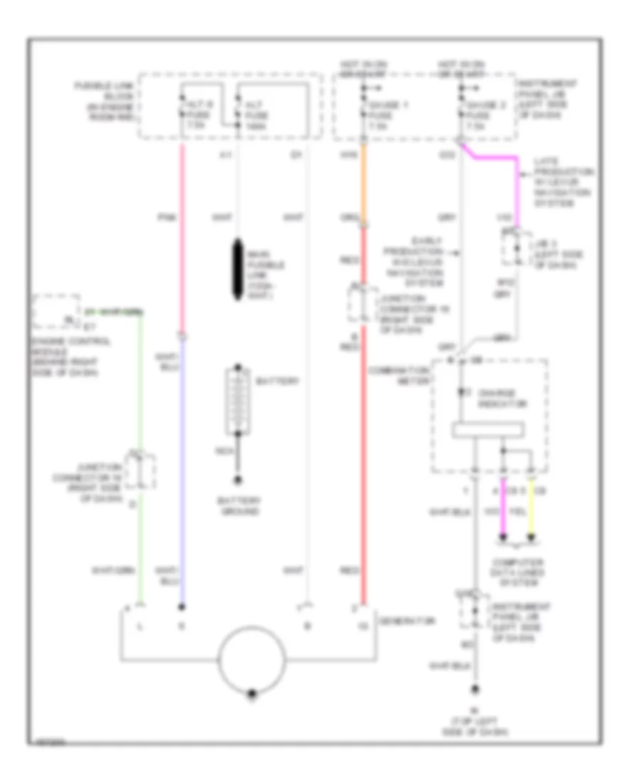 Charging Wiring Diagram for Lexus RX 330 2004