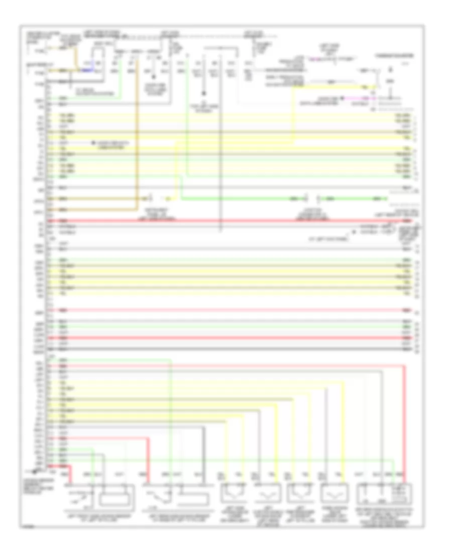 Supplemental Restraints Wiring Diagram 1 of 2 for Lexus RX 330 2004