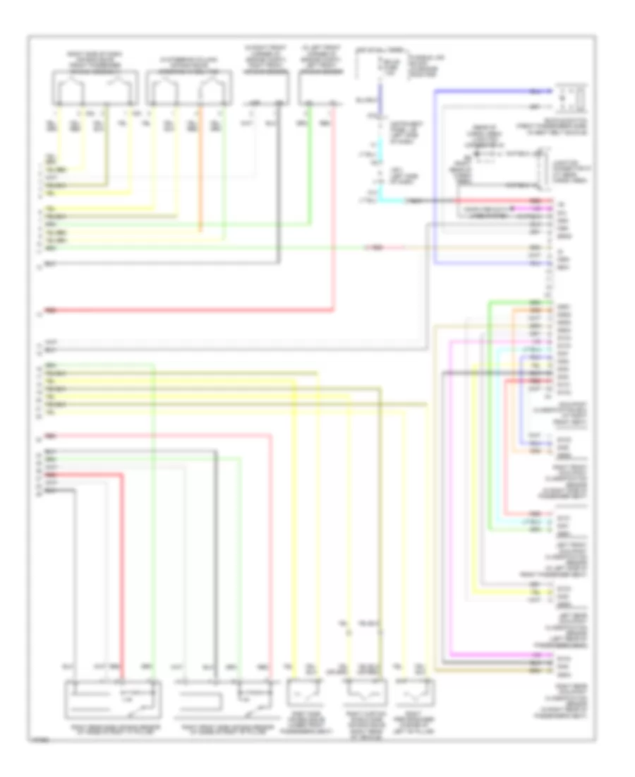 Supplemental Restraints Wiring Diagram (2 of 2) for Lexus RX 330 2004