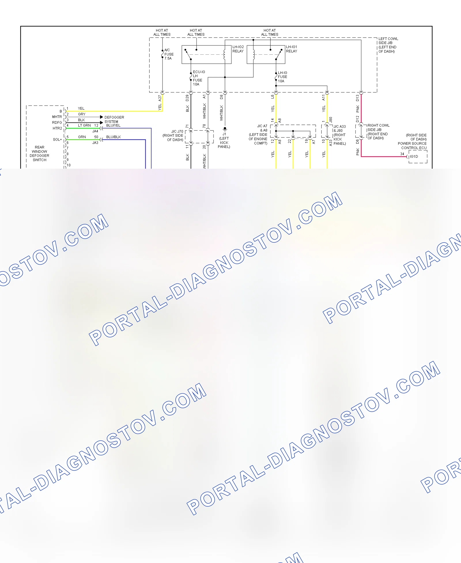 Automatic A C Wiring Diagram 1 of 3 for Lexus IS 350C 2014