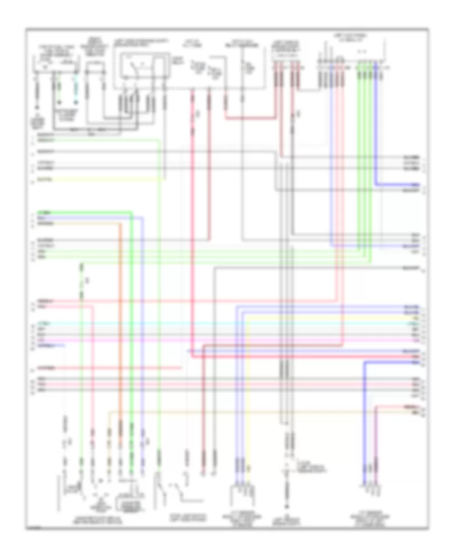 3.5L, Engine Performance Wiring Diagram (2 of 8) for Lexus IS 350C 2014