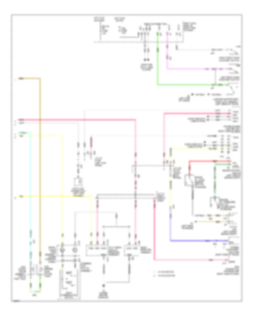 Instrument Cluster Wiring Diagram (2 of 2) for Lexus IS 350C 2014