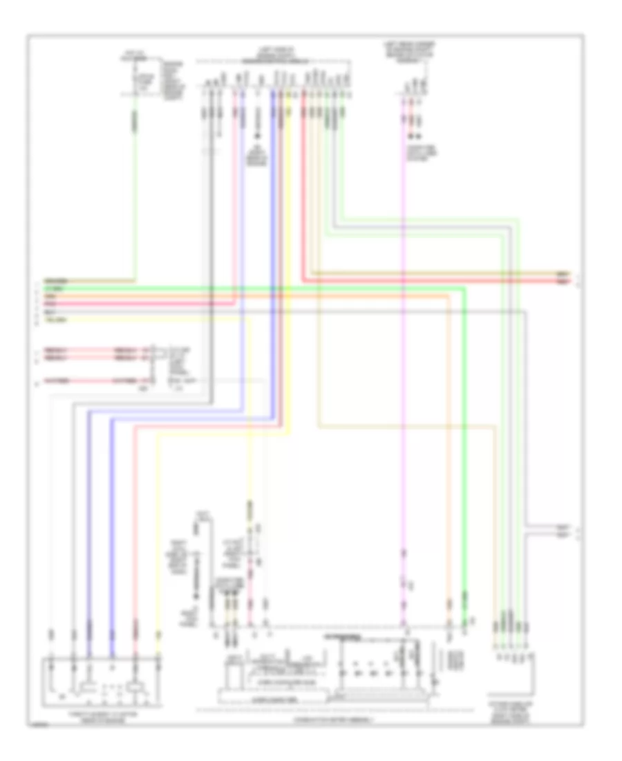 Transmission Wiring Diagram (2 of 3) for Lexus IS 350C 2014