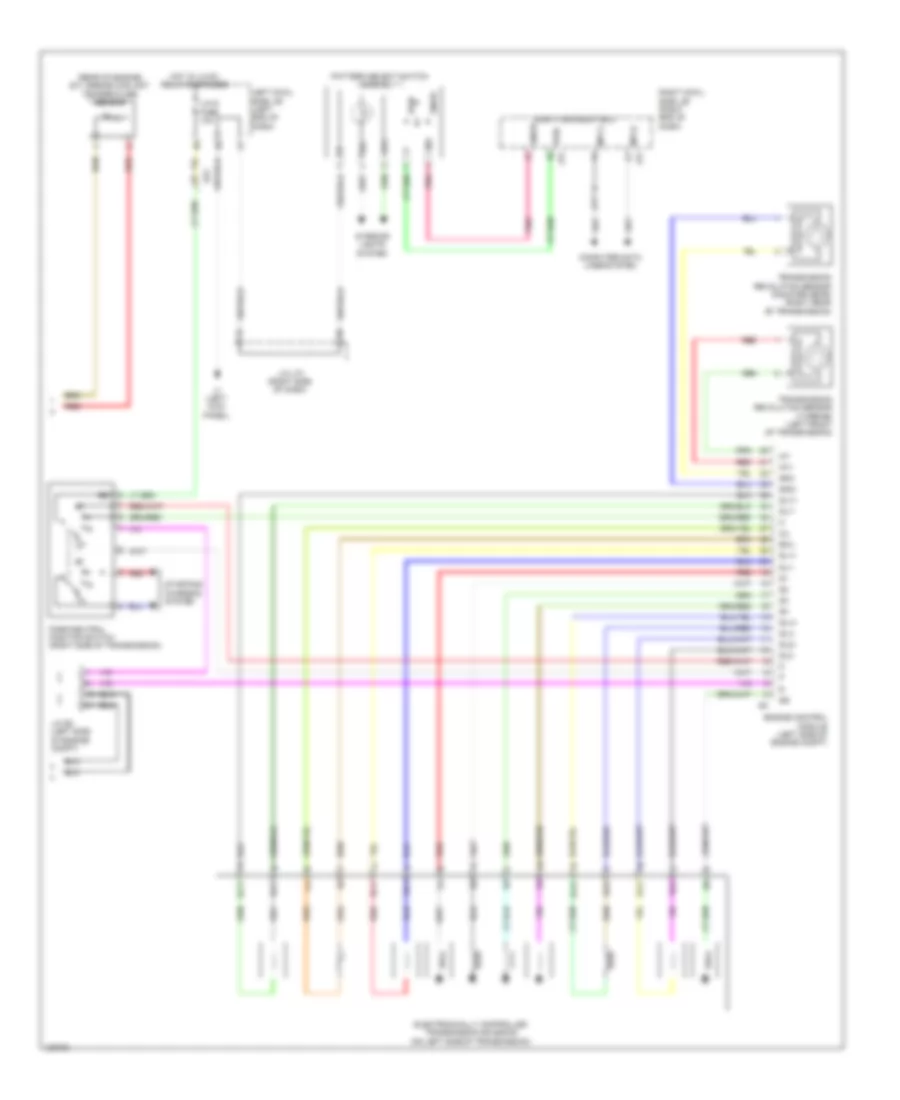 Transmission Wiring Diagram 3 of 3 for Lexus IS 350C 2014